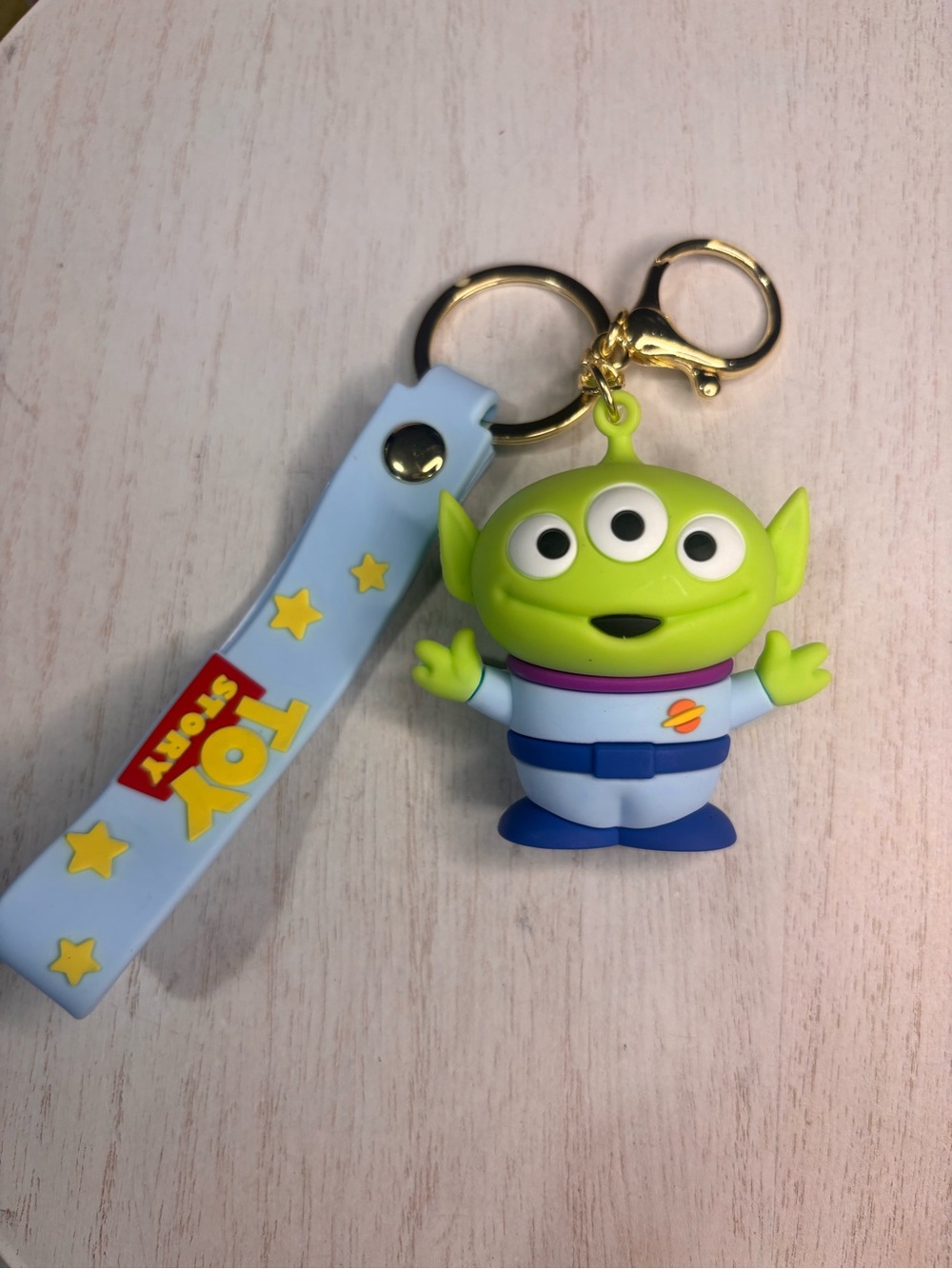 Toy Story Alien Keychain Wristlet Charm Three Eyed Alien Pixar Inspired